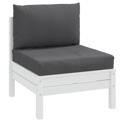 vidaXL Coussins de palette lot de 2 anthracite mélangé tissu