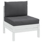 vidaXL Coussins de palette lot de 2 anthracite mélangé tissu