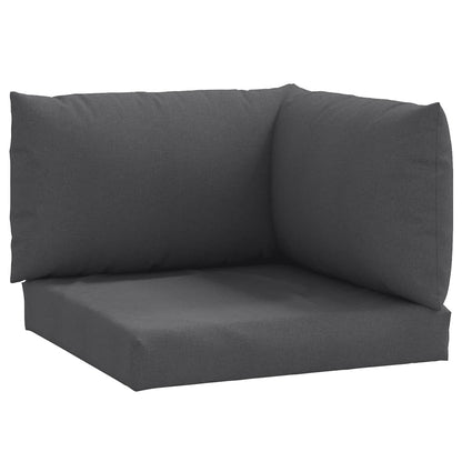 vidaXL Coussins de palette lot de 3 anthracite mélangé tissu