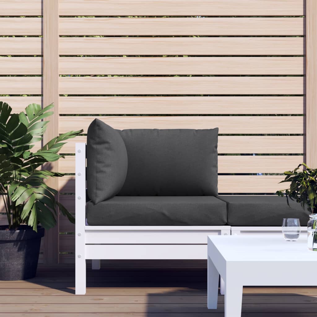 vidaXL Coussins de palette lot de 3 anthracite mélangé tissu