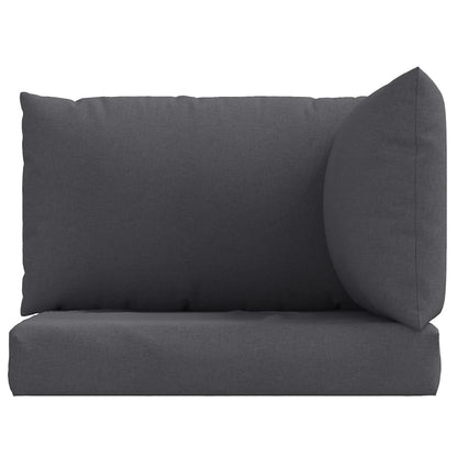vidaXL Coussins de palette lot de 3 anthracite mélangé tissu