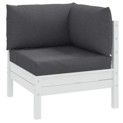 vidaXL Coussins de palette lot de 3 anthracite mélangé tissu