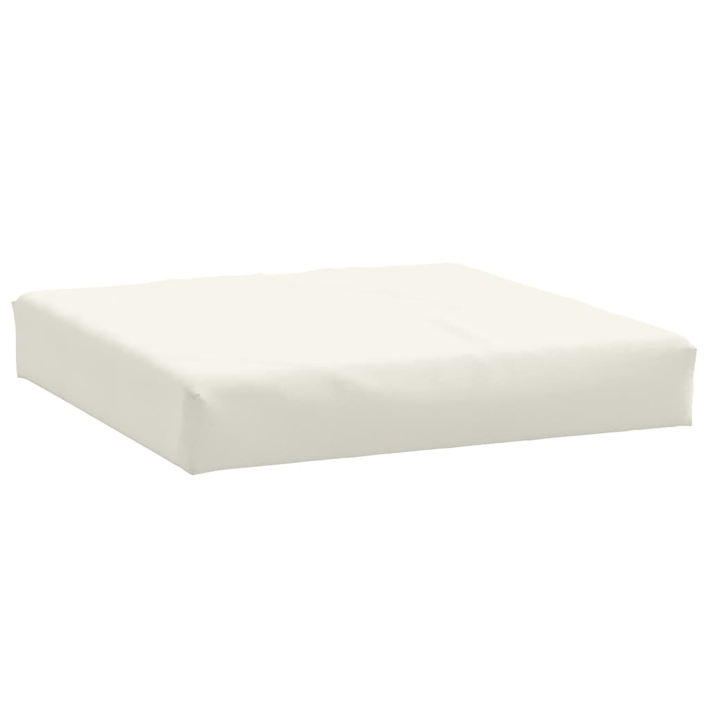 vidaXL Coussins de palette lot de 3 crème mélangé tissu