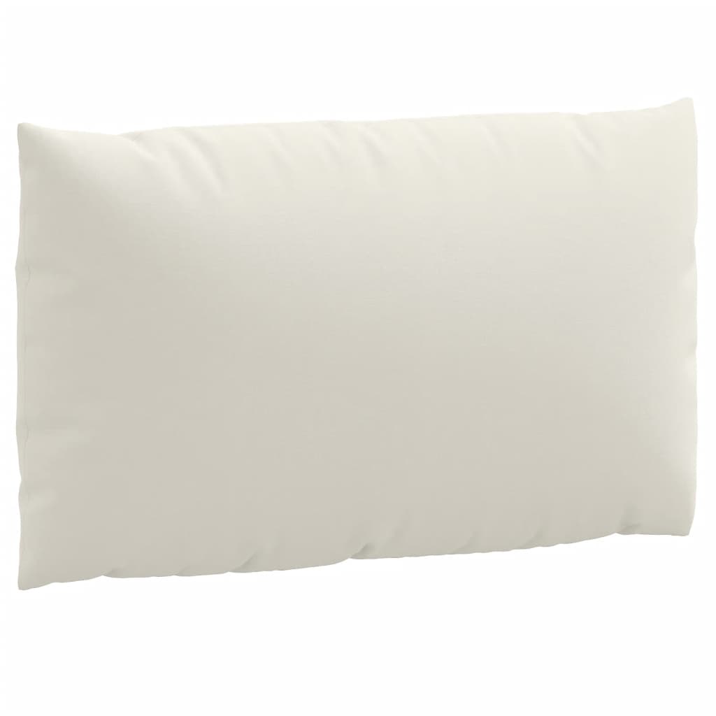 vidaXL Coussins de palette lot de 3 crème mélangé tissu