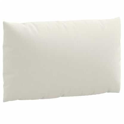 vidaXL Coussins de palette lot de 3 crème mélangé tissu