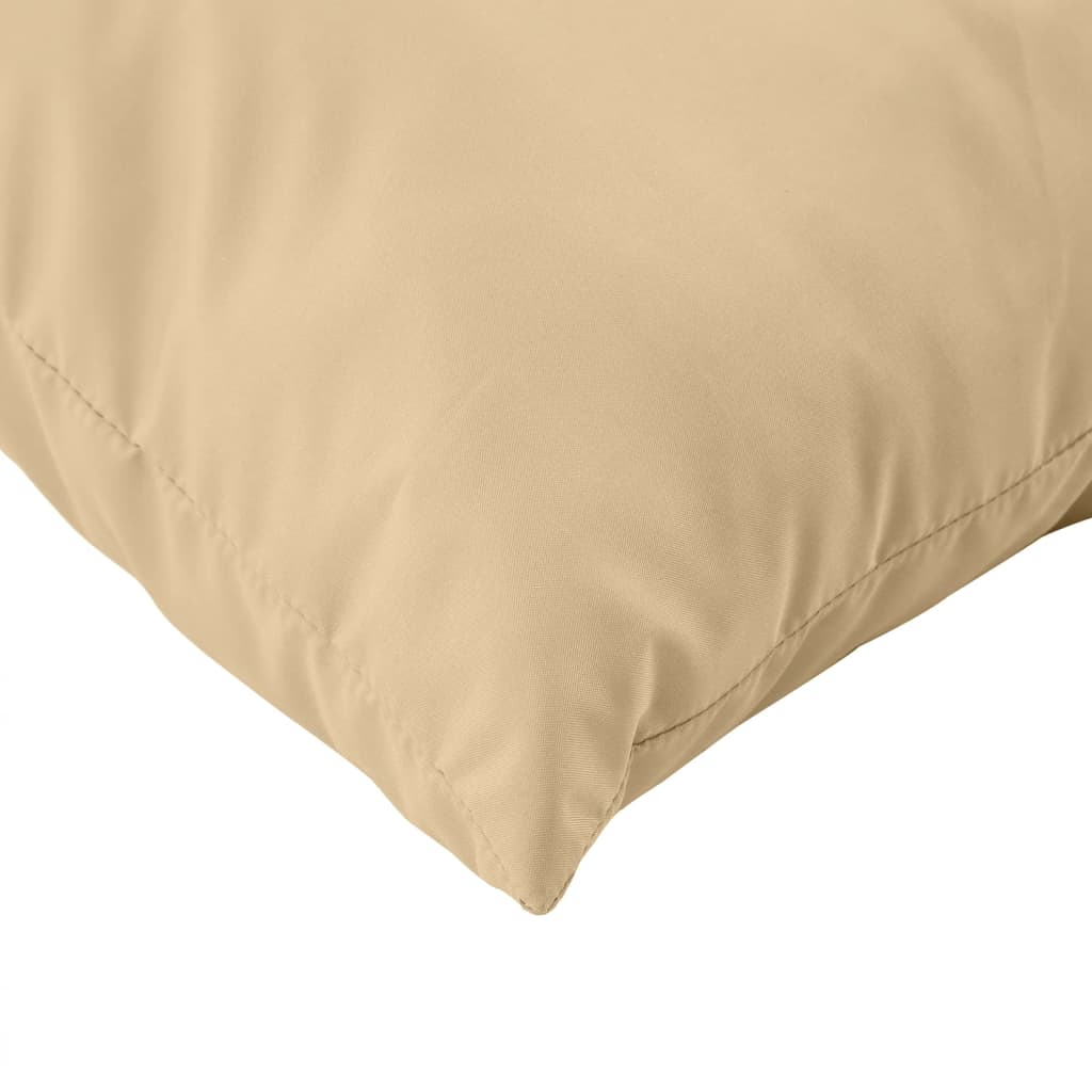 vidaXL Coussins de palette lot de 3 beige mélangé tissu