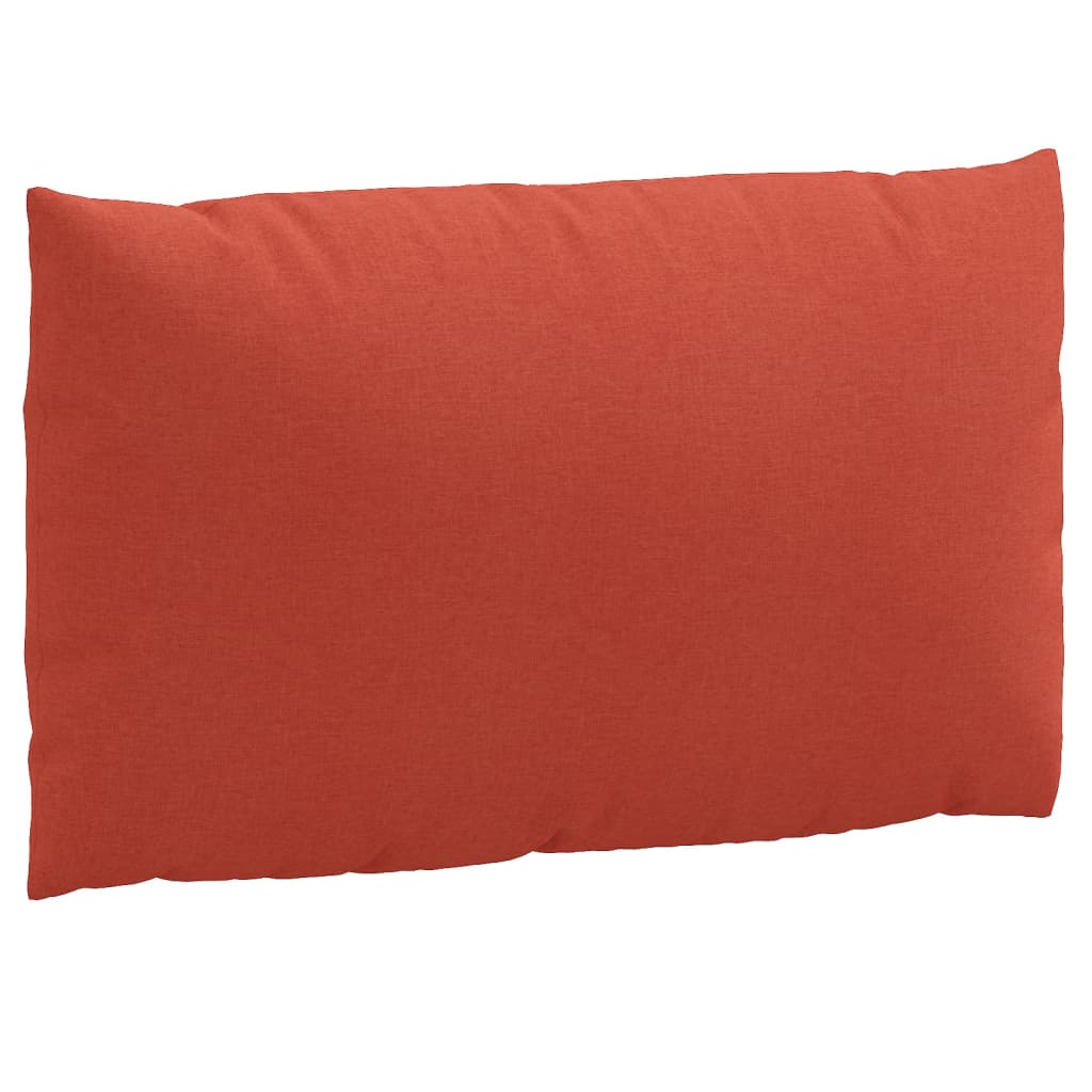 vidaXL Coussins de palette lot de 3 rouge mélangé tissu