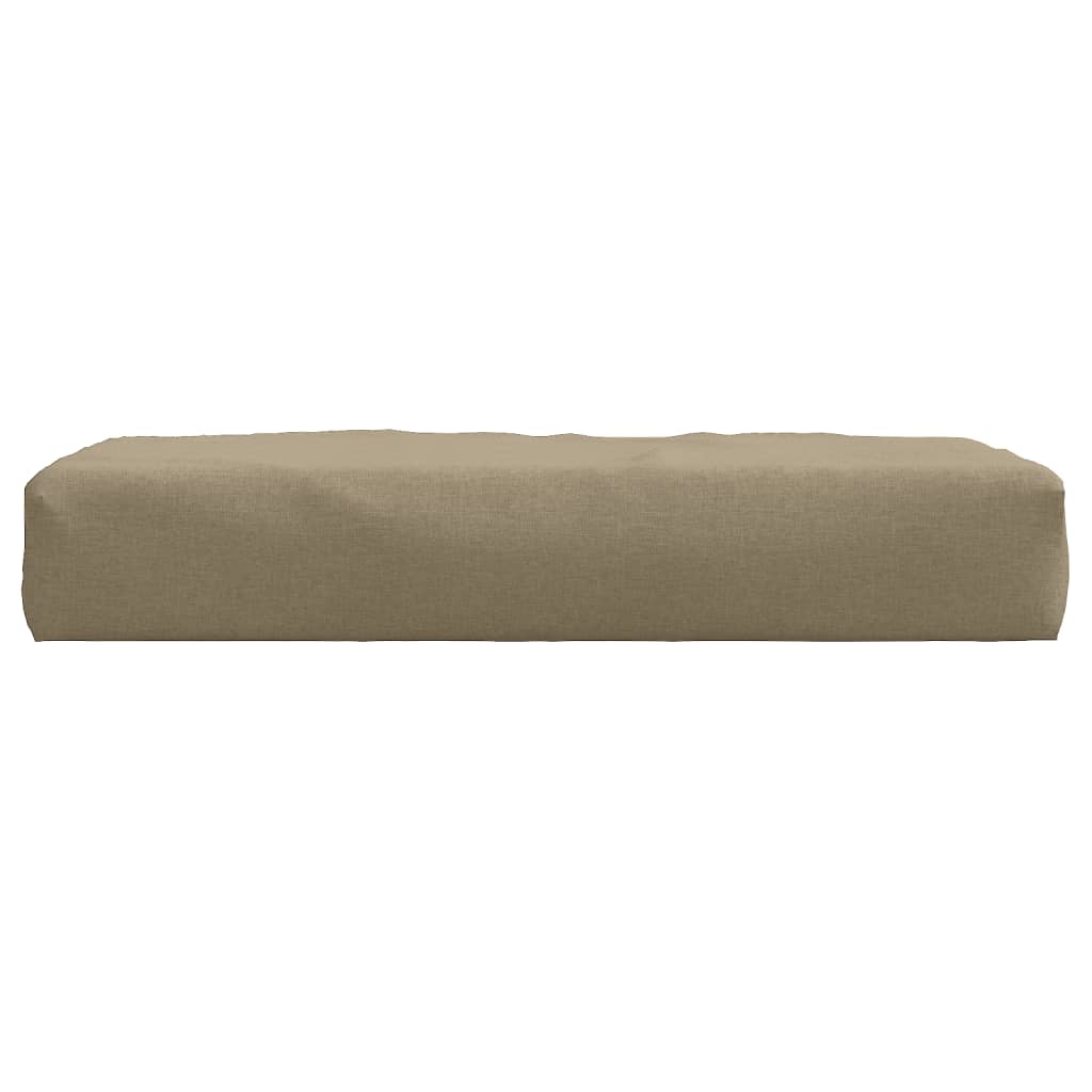 vidaXL Coussin de palette taupe mélangé 60x60x10 cm tissu