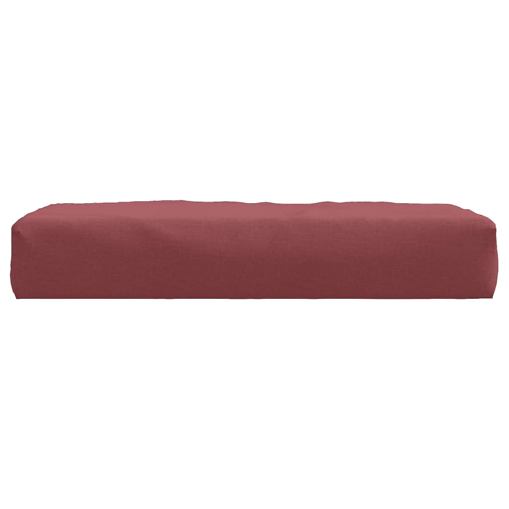 vidaXL Coussin de palette rouge bordeaux mélangé 60x60x10 cm tissu