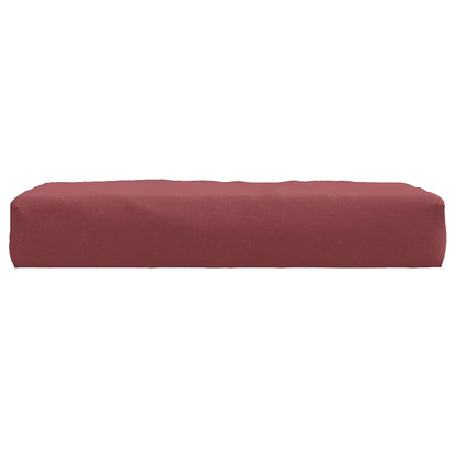 vidaXL Coussin de palette rouge bordeaux mélangé 60x60x10 cm tissu