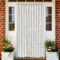 vidaXL Rideau anti-mouches gris clair et blanc 100x220 cm chenille