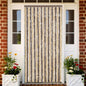 vidaXL Rideau anti-mouches marron foncé et beige 90x220 cm chenille