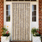 vidaXL Rideau anti-mouches marron foncé et beige 100x230 cm chenille