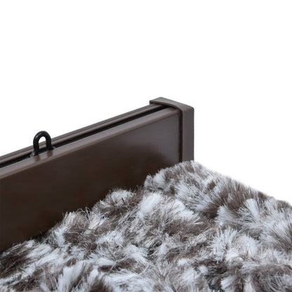 vidaXL Rideau anti-mouches marron et beige 100x230 cm chenille