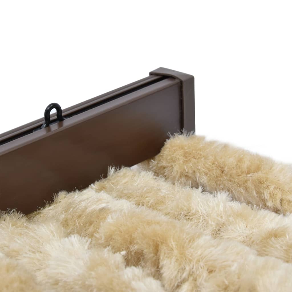 vidaXL Rideau anti-mouches beige 100x200 cm chenille
