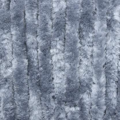 vidaXL Rideau anti-mouches argenté 100x230 cm chenille