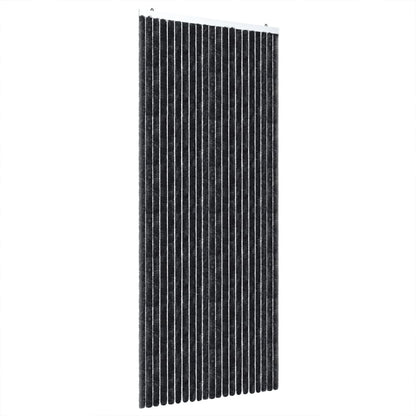 vidaXL Rideau anti-mouches anthracite 100x200 cm chenille