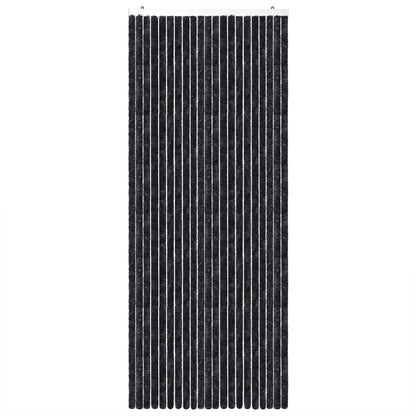 vidaXL Rideau anti-mouches anthracite 100x200 cm chenille
