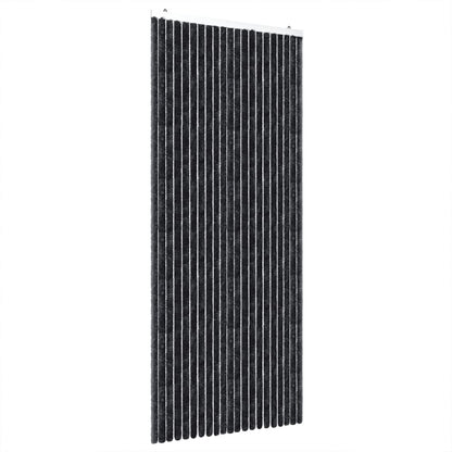 vidaXL Rideau anti-mouches anthracite 100x230 cm chenille
