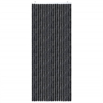 vidaXL Rideau anti-mouches anthracite 100x230 cm chenille