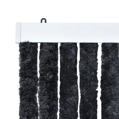 vidaXL Rideau anti-mouches anthracite 100x230 cm chenille