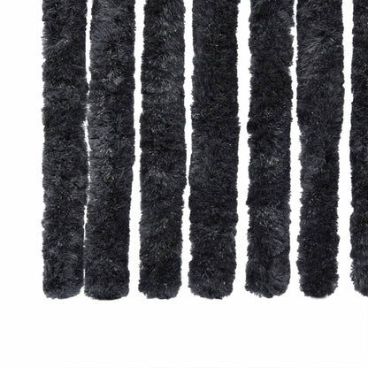 vidaXL Rideau anti-mouches anthracite 100x230 cm chenille