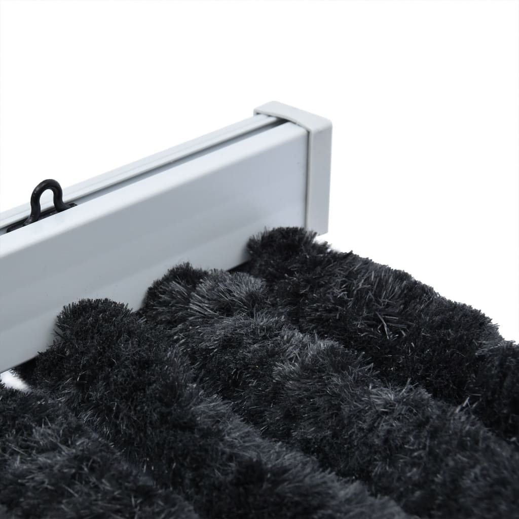 vidaXL Rideau anti-mouches anthracite 100x230 cm chenille