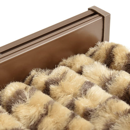 vidaXL Rideau anti-mouches beige et marron 100x230 cm chenille