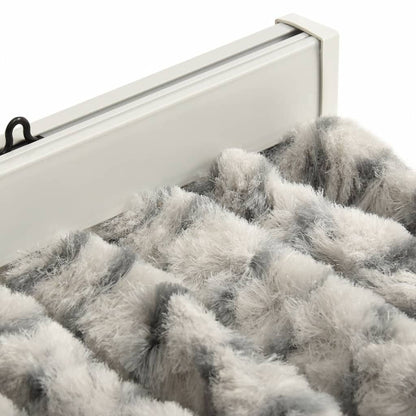 vidaXL Rideau anti-mouches gris clair et gris foncé 100x200cm chenille