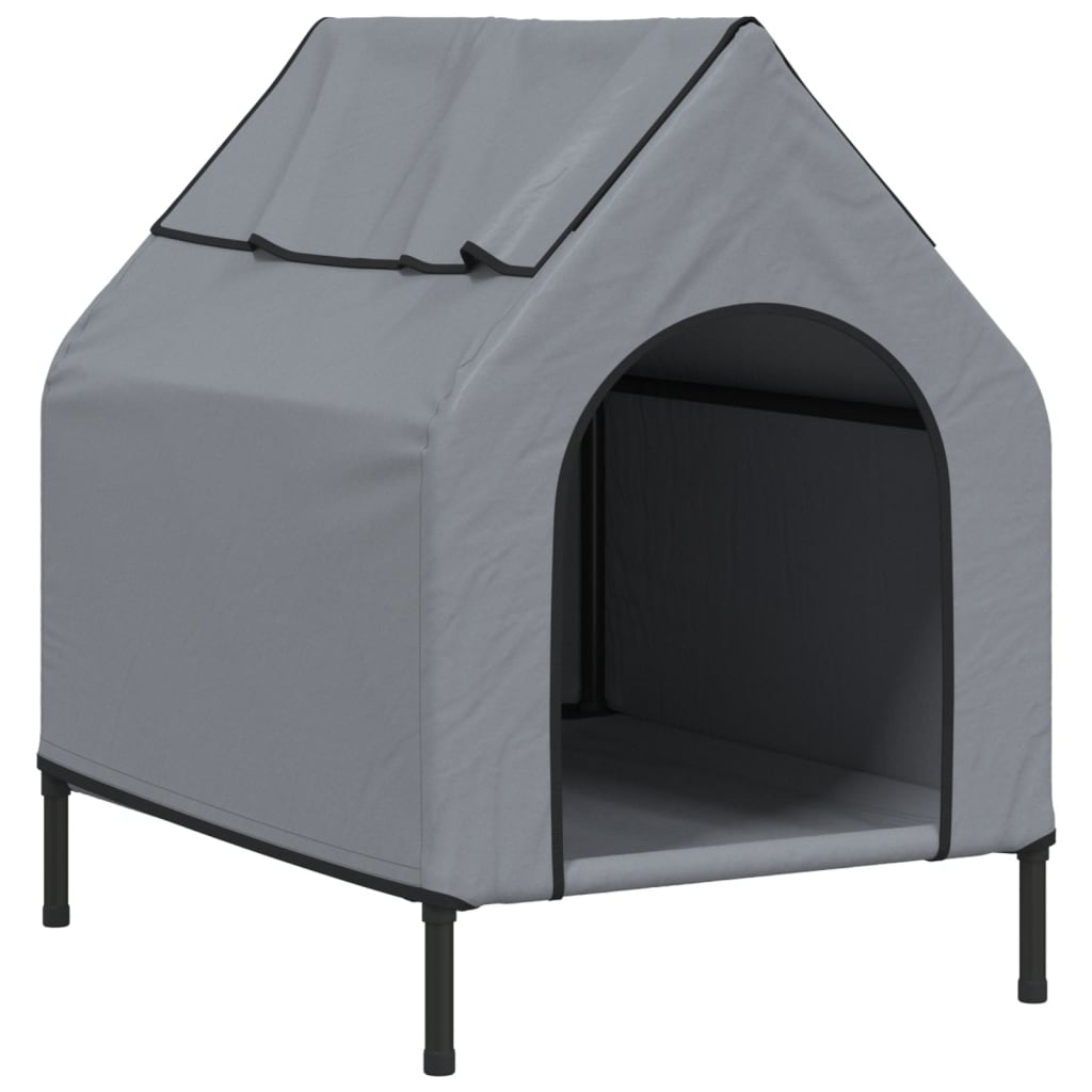 vidaXL Niche pour chien anthracite tissu Oxford et acier