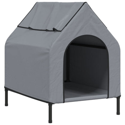 vidaXL Niche pour chien anthracite tissu Oxford et acier