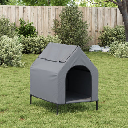 vidaXL Niche pour chien anthracite tissu Oxford et acier