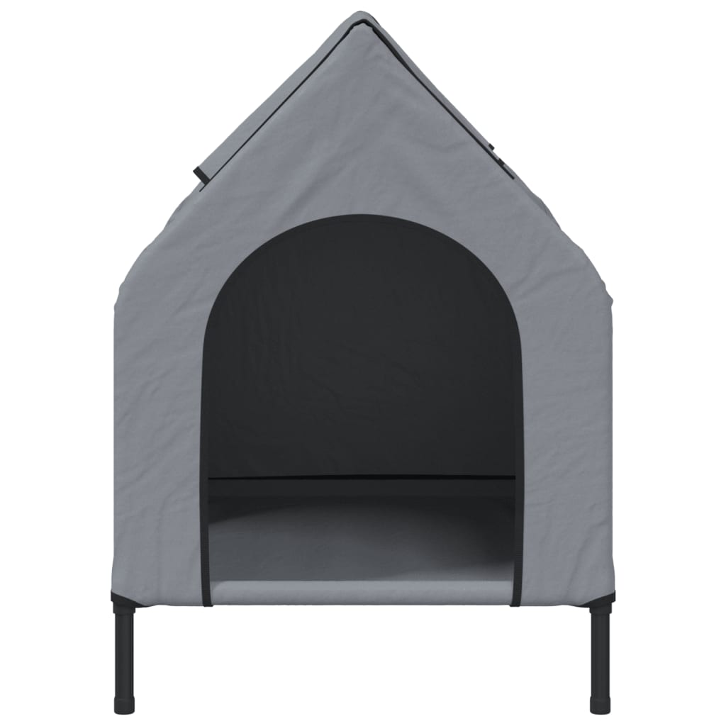 vidaXL Niche pour chien anthracite tissu Oxford et acier