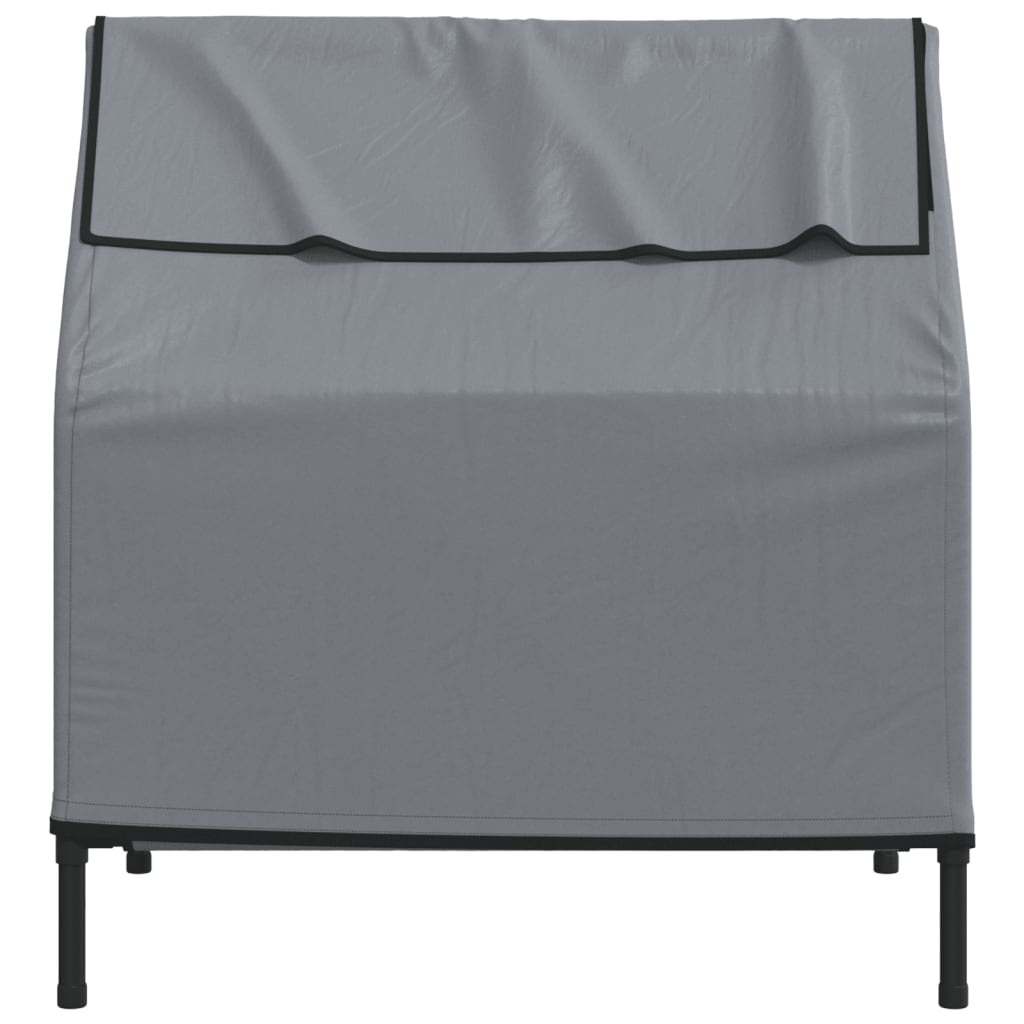 vidaXL Niche pour chien anthracite tissu Oxford et acier