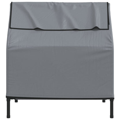 vidaXL Niche pour chien anthracite tissu Oxford et acier