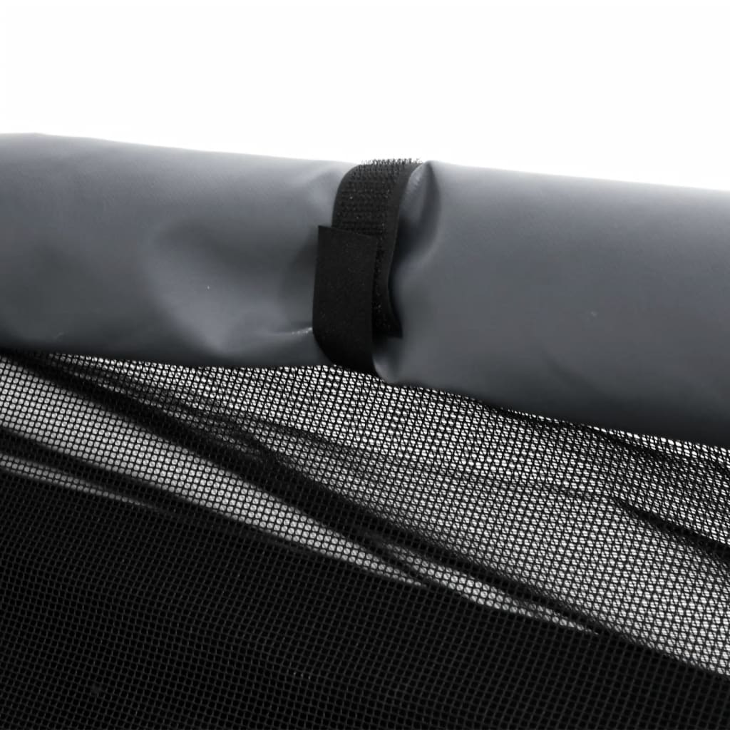 vidaXL Niche pour chien anthracite tissu Oxford et acier