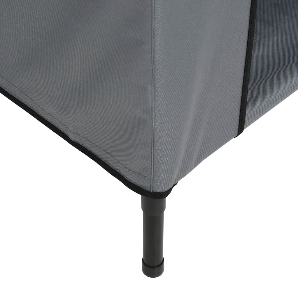 vidaXL Niche pour chien anthracite tissu Oxford et acier