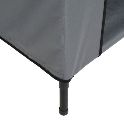 vidaXL Niche pour chien anthracite tissu Oxford et acier