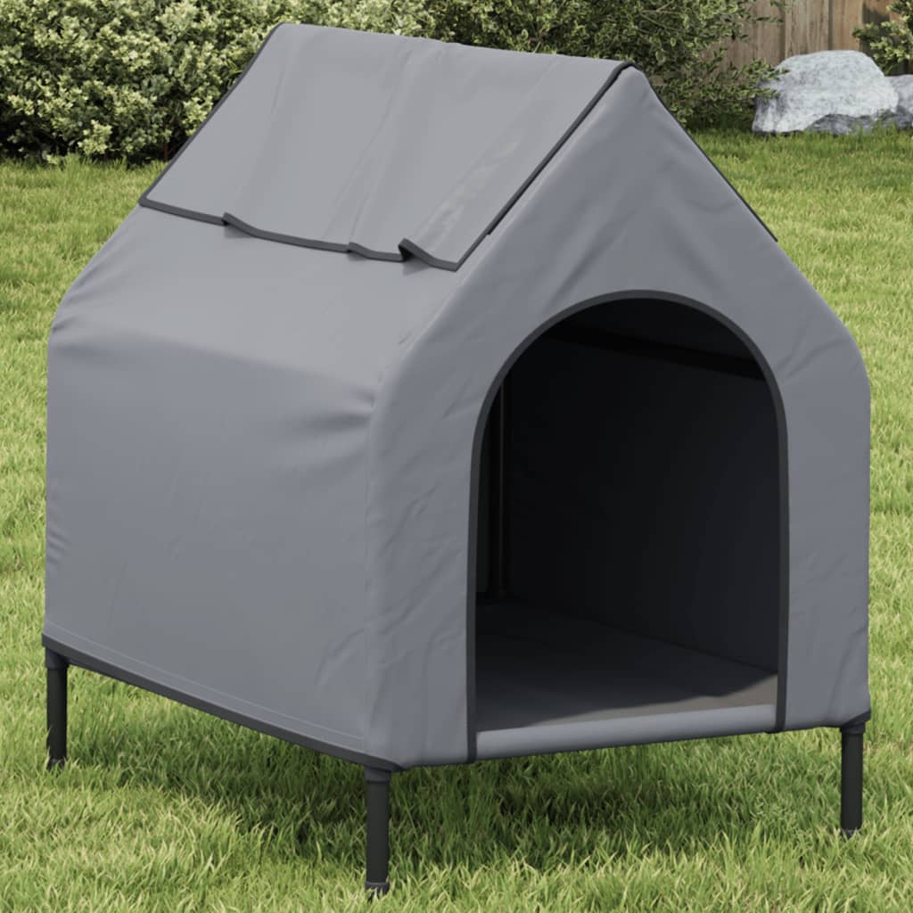 vidaXL Niche pour chien anthracite tissu Oxford et acier