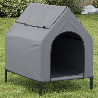 vidaXL Niche pour chien anthracite tissu Oxford et acier
