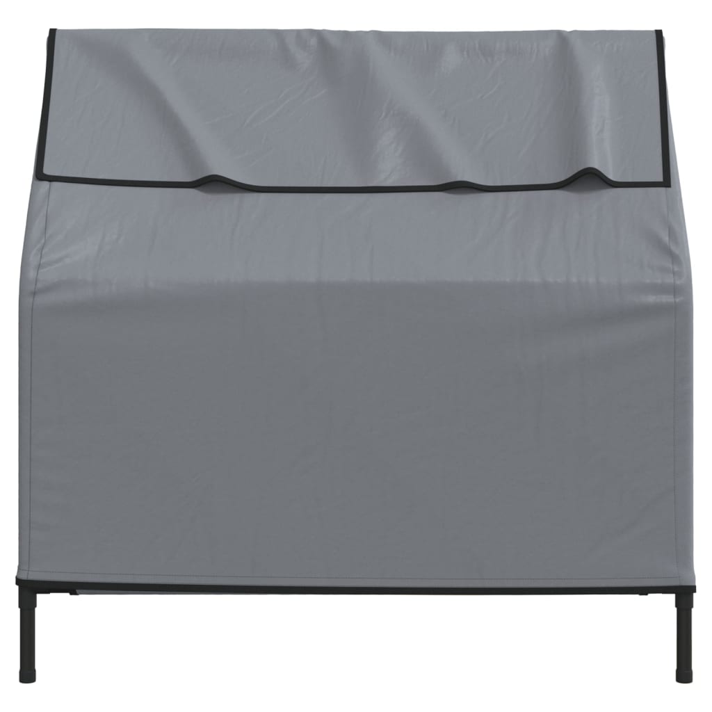 vidaXL Niche pour chien anthracite tissu Oxford et acier