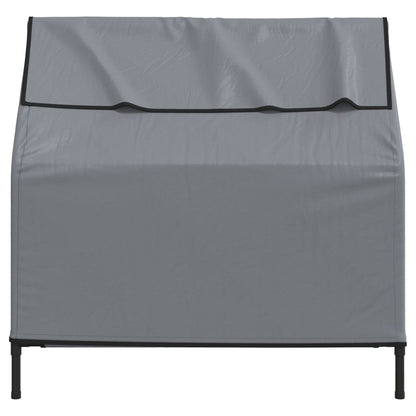 vidaXL Niche pour chien anthracite tissu Oxford et acier