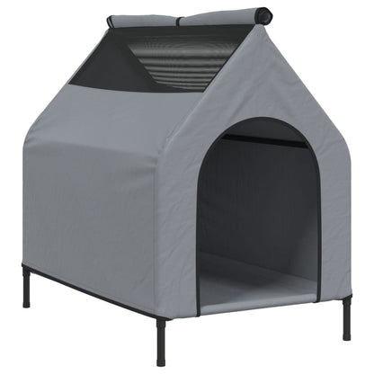 vidaXL Niche pour chien anthracite tissu Oxford et acier