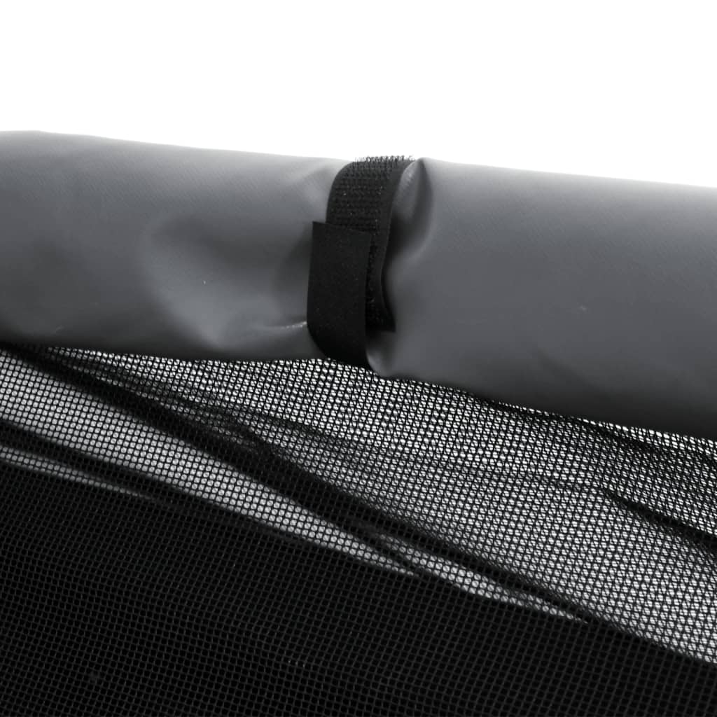vidaXL Niche pour chien anthracite tissu Oxford et acier