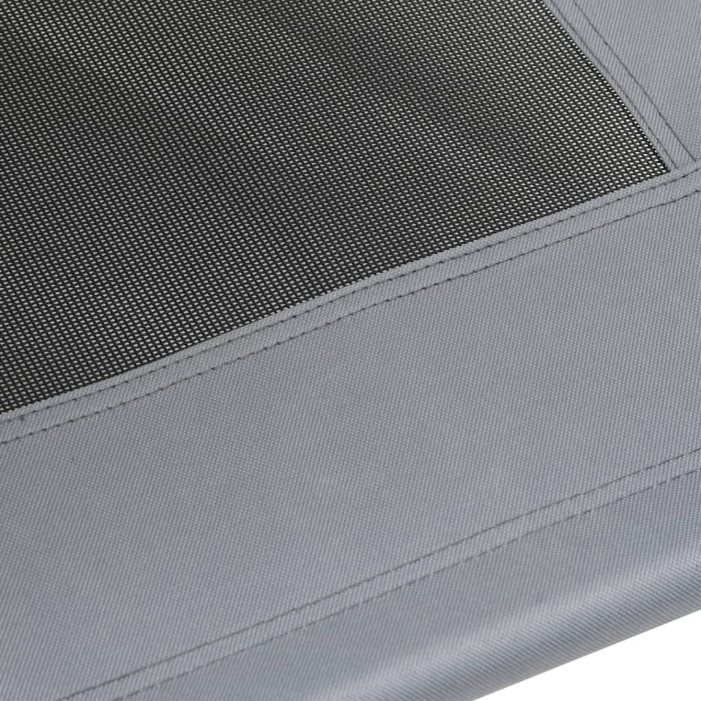 vidaXL Lit pour chien avec auvent anthracite tissu Oxford et acier