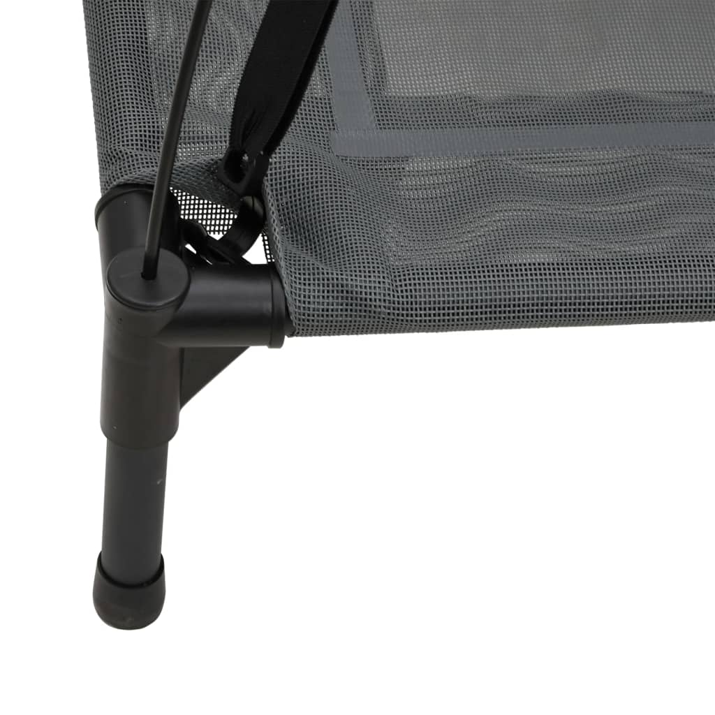 vidaXL Lit pour chien avec auvent anthracite tissu Oxford et acier