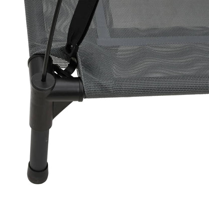 vidaXL Lit pour chien avec auvent anthracite tissu Oxford et acier