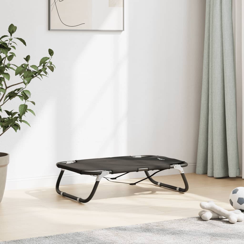 vidaXL Lit pour chien pliable anthracite tissu Oxford et acier
