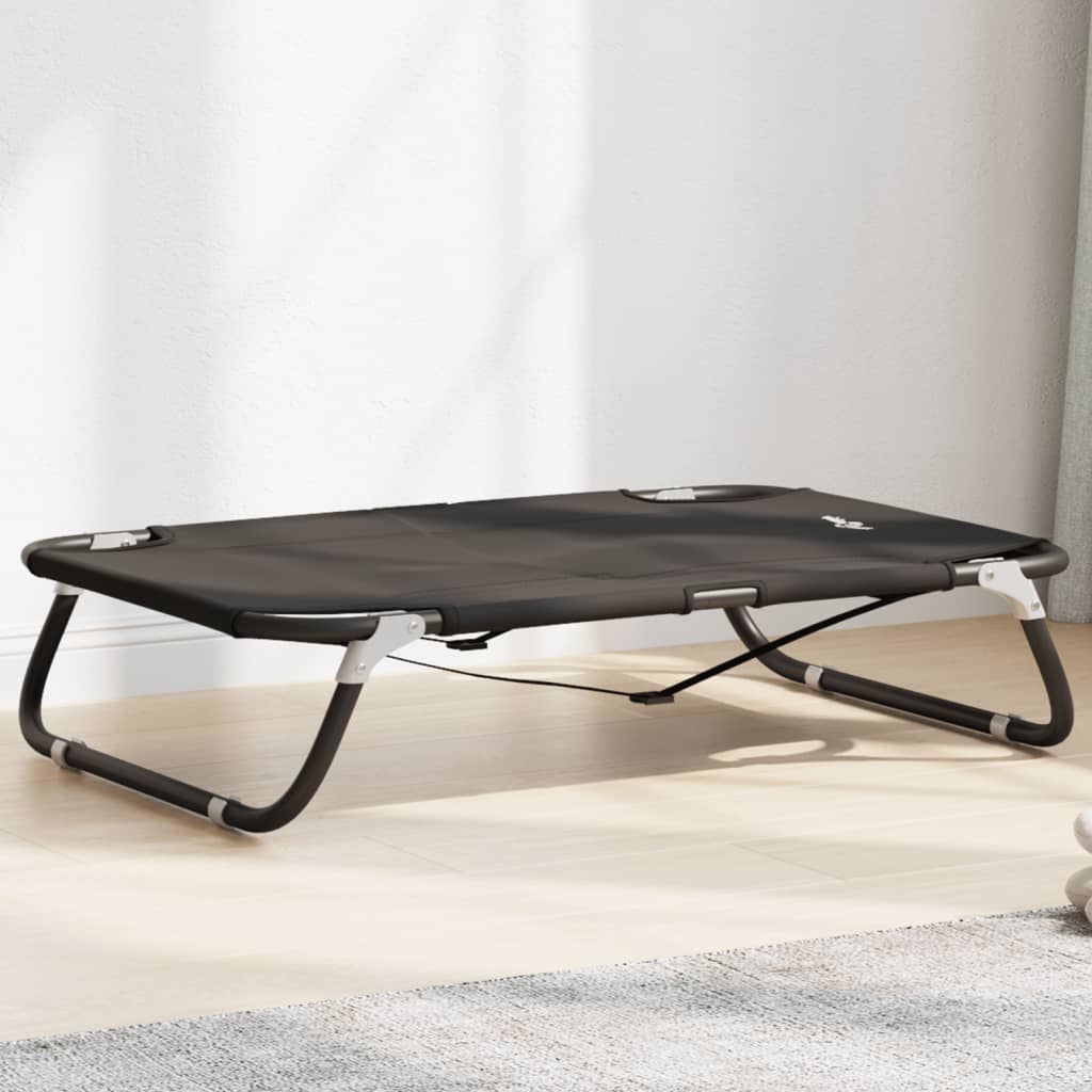 vidaXL Lit pour chien pliable anthracite tissu Oxford et acier