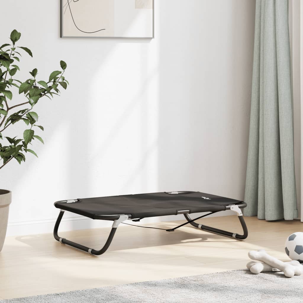 vidaXL Lit pour chien pliable anthracite tissu Oxford et acier